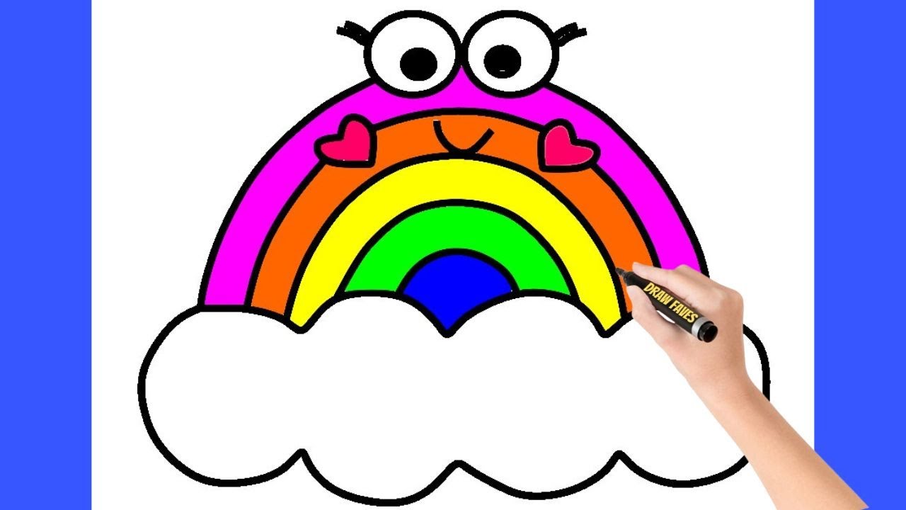 How To Draw A Cute Rainbow Easy Drawing And Coloring Step By Step how-to-draw-a-cute-rainbow-easy-drawing-and-coloring-step-by-step