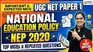 UGC NET June 2026 Paper-1 Important & Expected MCQ । National Education Policy NEP 2020 MCQ Question