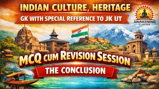 INDIAN CULTURE AND HERITAGE | MCQ CUM REVISION SESSION | JKSSB |