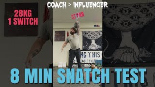 Joe Daniels Kettlebell Snatch Test 8 minutes One Hand Switch with 28kg Pro Kettlebell