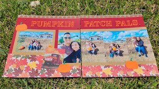 Scrapbook Page Process - Pumpkin Patch Pals
