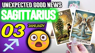 Sagittarius ♐😃 UNEXPECTED GOOD NEWS😲 horoscope for today JANUARY 3 2026 ♐ #sagittarius tarot JANUARY