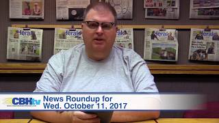 News Roundup for Wednesday, October 11, 2017