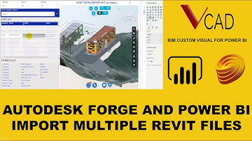 How to import multiple Revit file through Vcad in Power BI with Autodesk Forge viewer