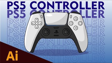 Adobe Illustrator : Create Vector PlayStation 5 Controller | Seemant Kumar