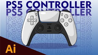 Adobe Illustrator : Create Vector PlayStation 5 Controller | Seemant Kumar