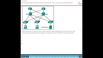Switching, Routing, and Wireless Essentials ( Version 7.00) - L2 Security and WLANs Exam
