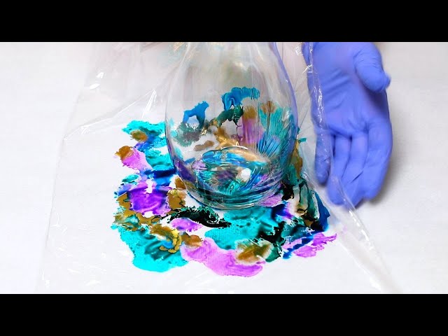 Alcohol Ink on Glass Sealant Test