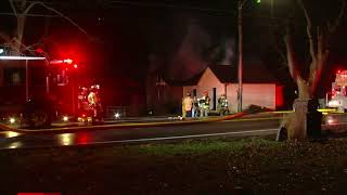 Crews battle fire at Butler County home