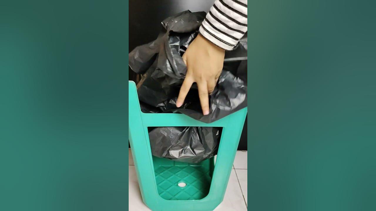 lifehack Trash Bin use Trash Bag YouTube