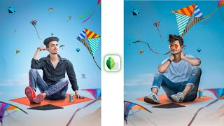 Makar Sankranti Photo Editing Tricks 2022 | Makar Sankranti Photo Editing | kite flying photo edit screenshot 5