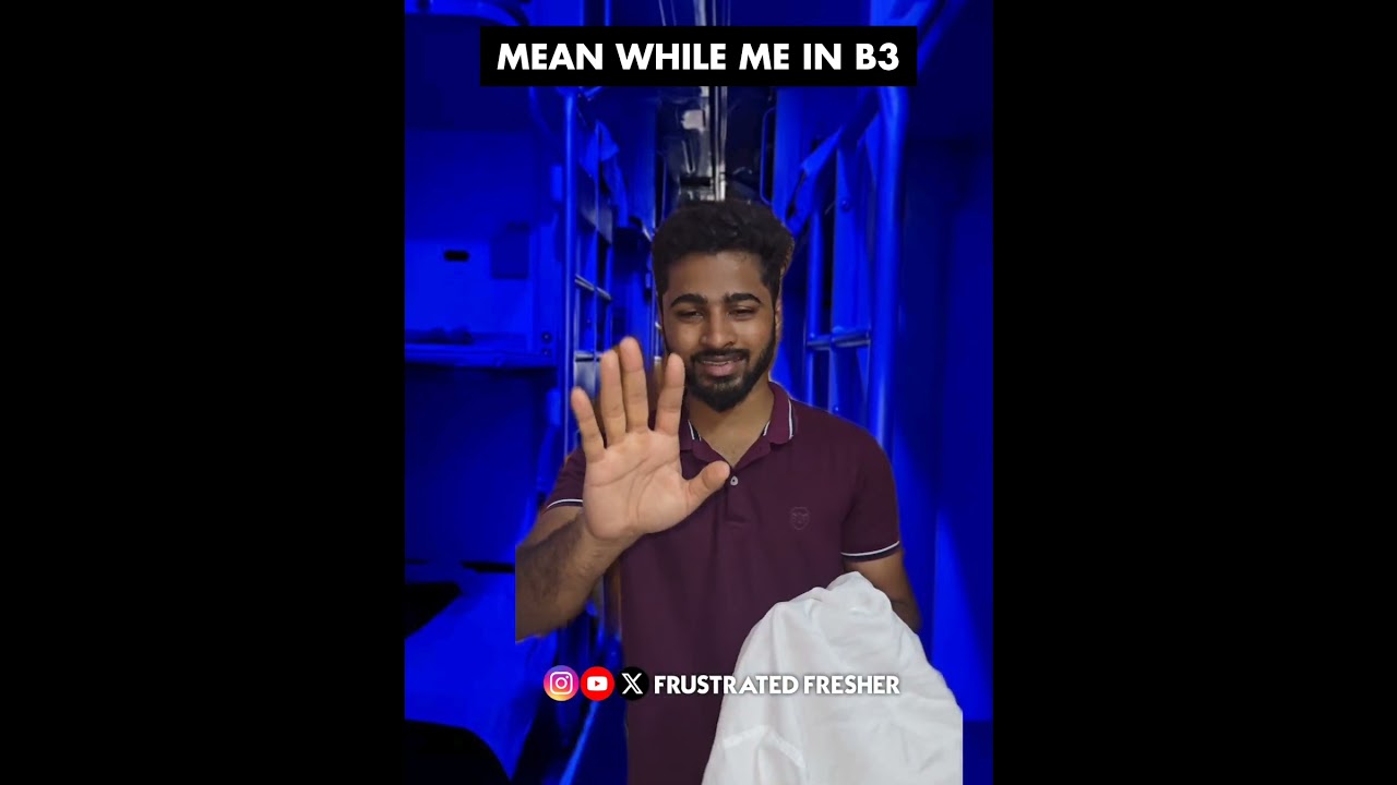 TRAIN 3RD AC SCENES || COMEDY || FRUSTRATED FRESHER