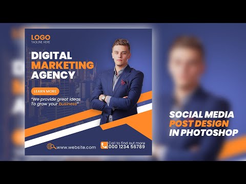 Digital Marketing Solution | Photoshop Tutorial | Social Media Post Design | Sahak Graphics