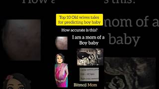 Boy baby prediction| old wives| true or myth? Mom of a boy baby #shorts #ytshorts #viral #trending screenshot 3
