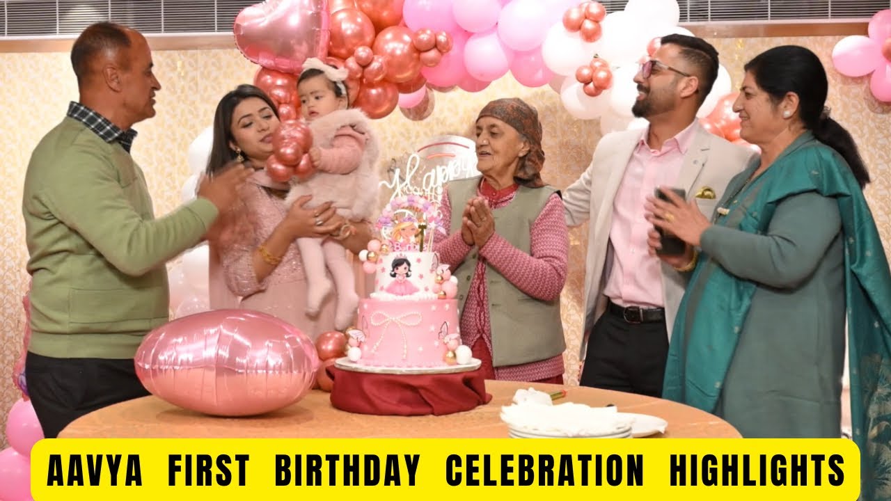 Aavya Ka First Birthday Celebration Highlights // Thanks To Studio 7