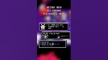 NEW Deltarune TEXTBOX MEME Trend #deltarune #undertale #tobyfox #gaster #sans #meme #memes #ralsei