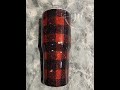 Buffalo Plaid Glitter Tumbler Tutorial