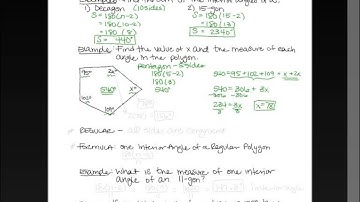 Section 8.1 Angles in Polygons