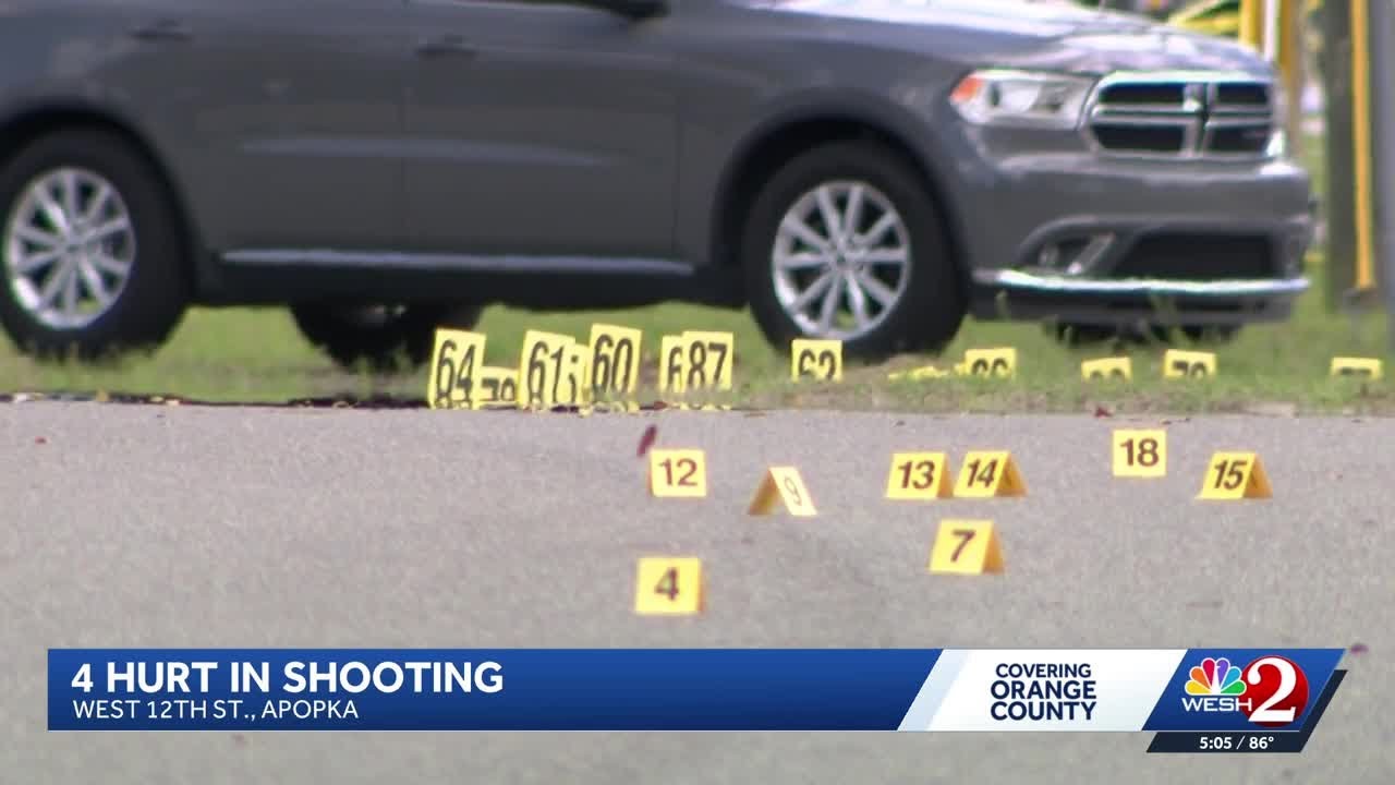 4 shot in Apopka in what appears to be a drive-by shooting