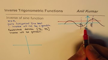 Understand Concept Domain range of Sine Inverse function