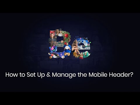 How to set up and manage the mobile header?