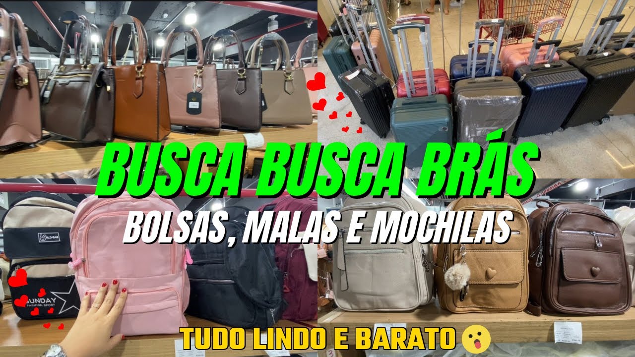 🎒BUSCA BUSCA BOLSAS E MALAS BARATAS Vale a pena? Mostrei tudo