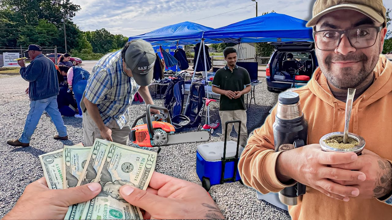 MATECITOS y VENTAS en el MERCADO de PULGAS en USA 🧉🇺🇸💰