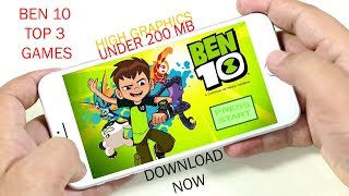 Top Three Ben10 games for android under 200 mb /100%WORKING/anmosoft/HINDI screenshot 1