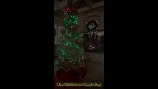 Indoor Christmas tree running xLights sequence on an ESPixelStick Controller.