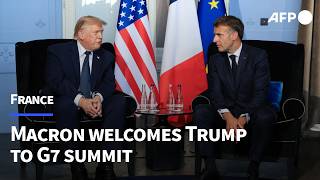 Trump And Macron Hold Talks Ahead Of G7 Summit In France Afp