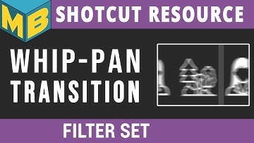 Shotcut Resources | How to use my Whip-Pan transition «filter set»