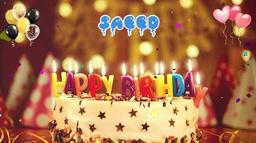 SAEED Happy Birthday Song – Happy Birthday to You