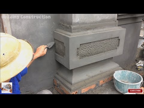 Intelligent Construction - Use Cement And Sand To Decorate On The Foot ...