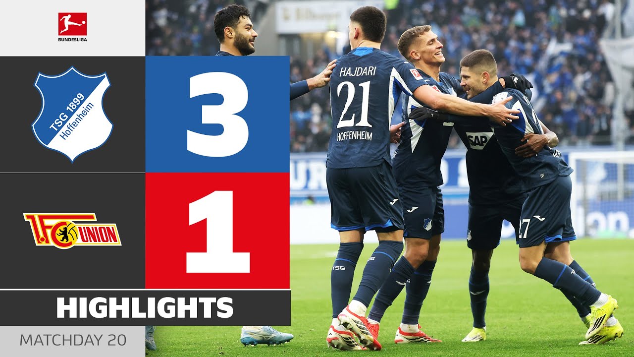 Kramaric-BRACE! | HOFFENHEIM - UNION BERLIN | Highlights | Matchday 20 – Bundesliga 2025/26