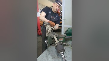 How to quickly remove the outer CV joint of a driveshaft #shorts