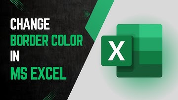 How to Change Border Color in MS Excel: Quick Tutorial|| Virtual Comrade