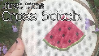My First Time Cross Stitching! 🪡