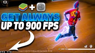 Get Always 900 Fps In Free Fire Bluestacks Or Msi  240 Fps