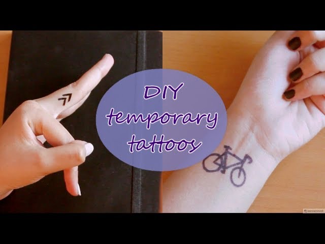 Custom Temporary Tattoo | DIY - YouTube