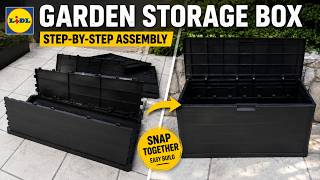 How to Assemble a Lidl Garden Storage Box | Full Step-by-Step Installation