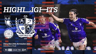 📹 HIGHLIGHTS - Oldham Athletic 3 Port Vale 2