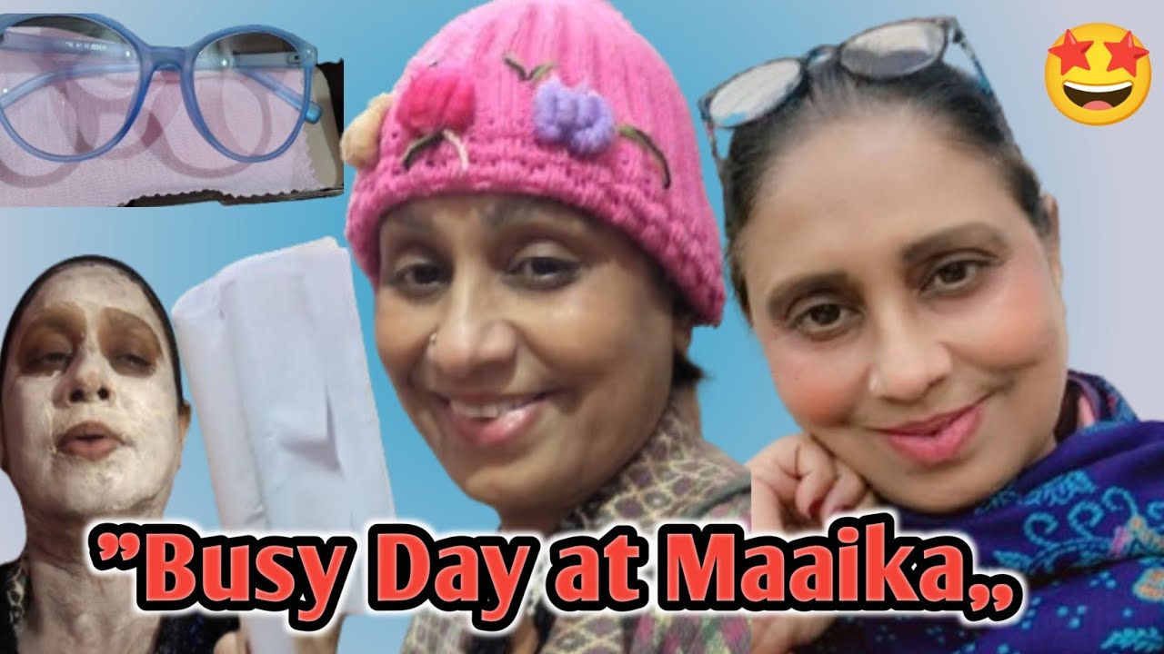 Maaike Vlog | Bank Ka Kaam, Facial & Family Ke Saath Masti | Daily Life Vlog🤩💞 