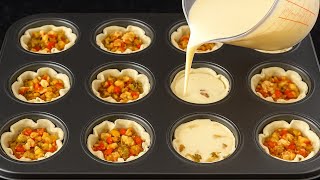 بدون عجين ولا دقيق أسهل وأسرع وألذ مملحات ممكن تحضروهم فآخر لحظة