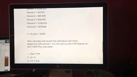 TVM Multiple Cash Flows 3