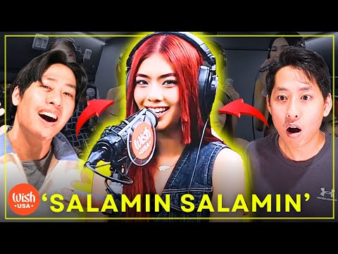 TWINS REACT to BINI performs "Salamin, Salamin" LIVE on the Wish USA Bus