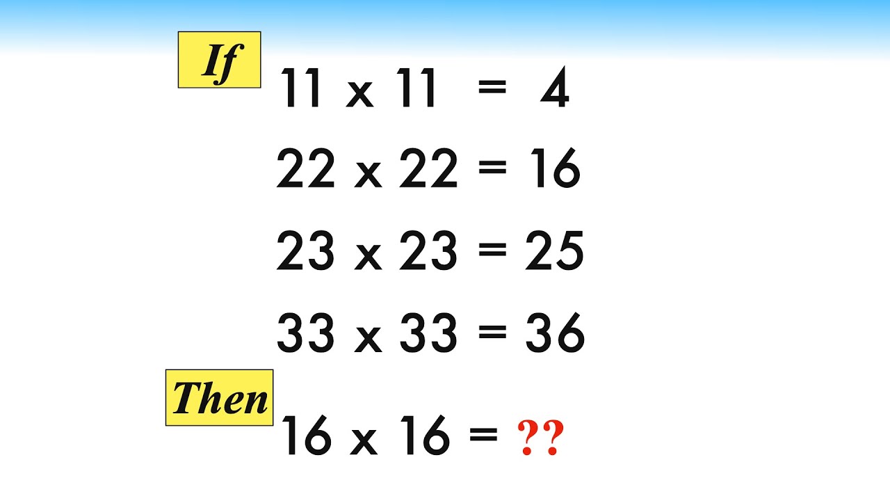 Clever Math Problem Clever Maths Puzzle - YouTube