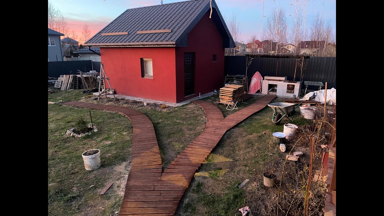 Дорожки из лиственницы