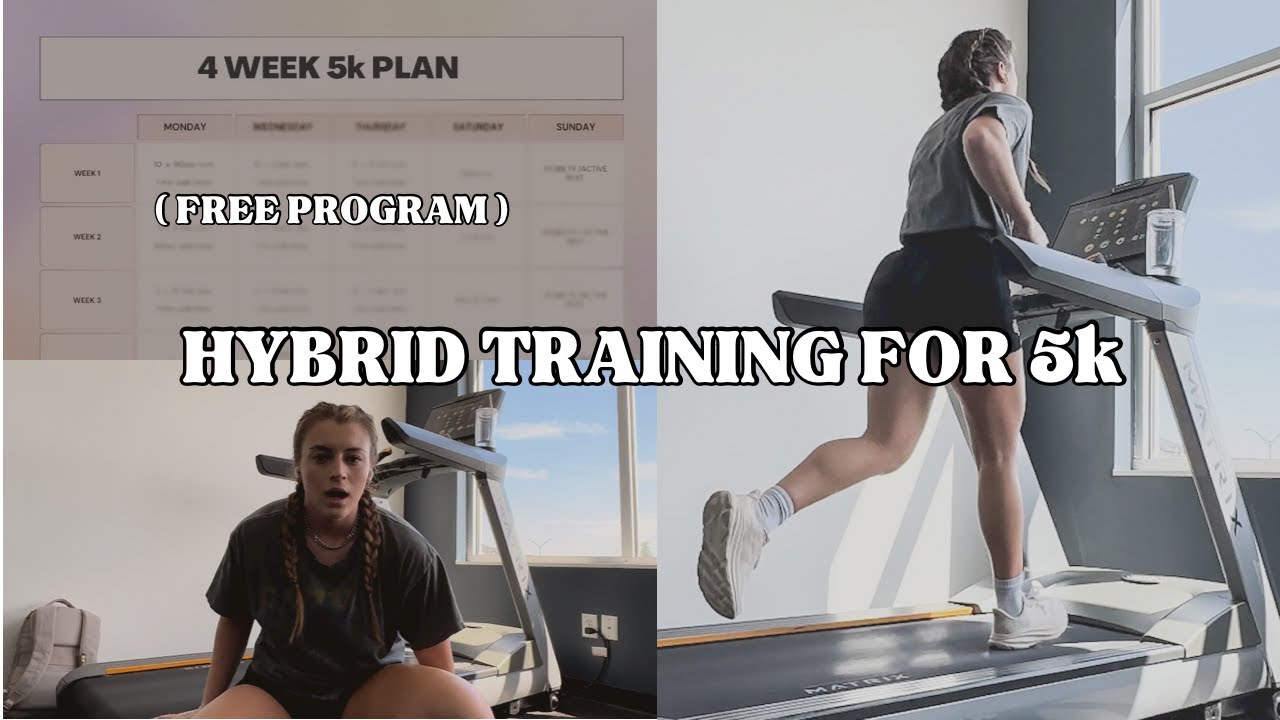 TRAINING FOR A 5K | run w me, new lifting split, free program - YouTube