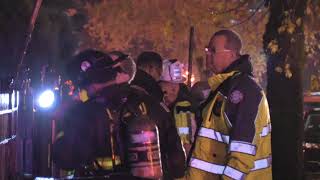 House Collapse Traps Firefighter