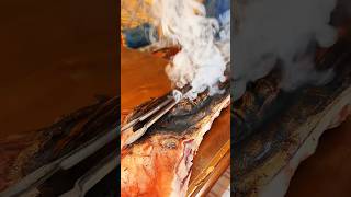 In Mongolia they cook meat with burning hot metal #mongolianlife #food #mongolianfood